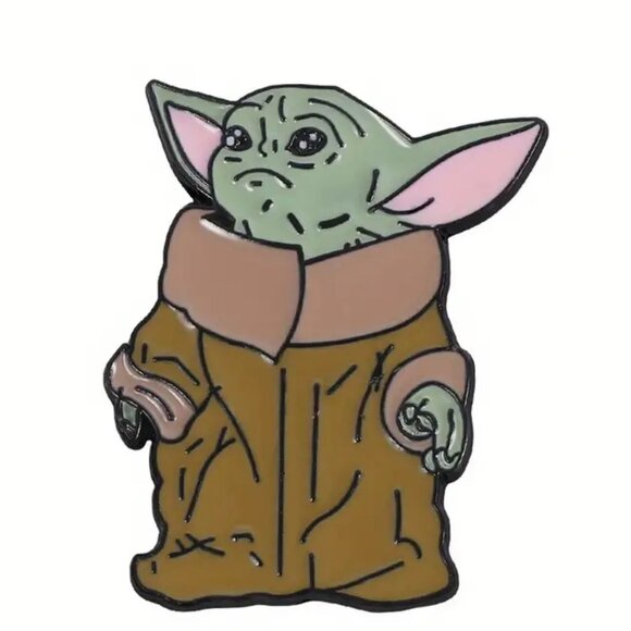 SET OF 4! Star Wars Baby Yoda Lapel Hat Pin Set Mandalorian Vintage - Picture 12 of 15
